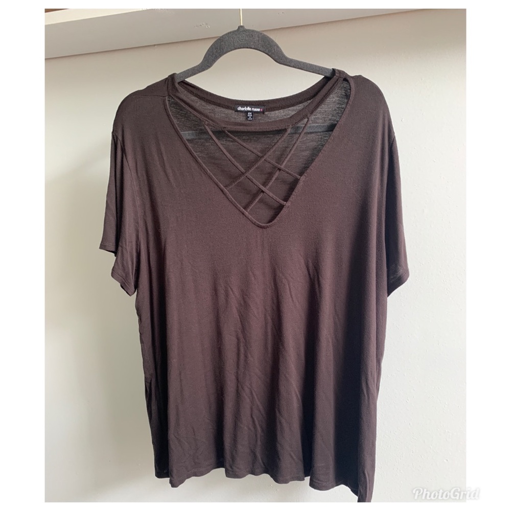 Gray cage top shirt 2x